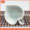heart cup porcelain ceramic heart shape coffee cup with mini handle, peach shape tea cup