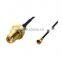 Factory Price RG174 Pigtail Cable With SMA(F) Bulkhead Jack Straight to IPEX MHFI(U.FL comp) connector