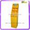 Supermarket Promotion Pocket Display Floor Paperboard Shelf Stand