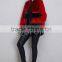 QD80708 Fashion Fur Dress Wholesale Red Top Grade Mink Fur Coat For Woman