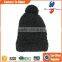 cheap plain acrylic knitted cap for girl