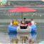 Lake boat with electic motor