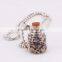 Eco-friendly Natural Stone Necklace Glass Bottle Necklace Pendant                        
                                                Quality Choice