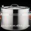 100L Stainless Steel stock pot with sandwish bottom and low price, high mirror polishing