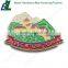 Gritty finishing enamel zinc alloy fridge magnet cities