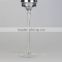 Hot Selling Tall Silver Glass Candlestick Holders