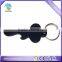 cheaper aluminum alloy anodized metal blue key shaped opener keychain