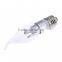 LED Candle bulb E27 3.5W Silver 180LM 5630SMD Cool White Dimmable led candle bulb