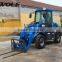 wheel loader 1.2ton zl12, mini wheel loader with joystick,qucik hitch,1.2ton wheel loader