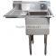 Freestanding Restaurant Kitchen 1 One Compartment Commercial Stainless Steel Sink with Drain Board