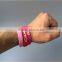 DIY silicon ion sport bracelet custom disign