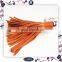 6 Inches Orange Leather Tassel For Women Necklace