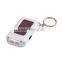Personalized 2 LED White Plastic Solar Keychain Flashlight