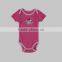 new style high quality hot sale 100% Cotton Plain Baby girls romper