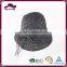 Superior quality black bucket straw crocheted hat from China