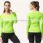 wholesale women function fabric long sleeve running shirts/quick dry running wear