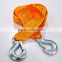 30T 6M Double ply Nylon towing strap with eye hook for minivan