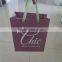Euro tote bag for Grocery taking away paper euro tote bag with custom printing and ribbon handles