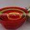 New design plastic reusable salad bowls in set