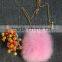 Pink Turkey Feather Girl Cute Bag for Fashion Lovely Women Hand Bag