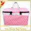 600D Polyester Fabric Insulated Food Delivery Cooler Bag with Metal Handles