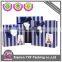 Folding paper gift box with stripe design