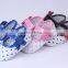 0300Hot sale Girls Toddler Soft Sole Hot Pink dot anti slip Baby Shoes