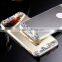 Mirror case for iphoen 6 6 plus 5s Luxury Gold Bling Diamond Soft TPU Case Ultra Slim Phone Back Cover