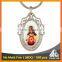 Best selling Europe religious jesus father printable gold Christian keychains