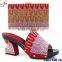 csb7196 black blue purplr red popular shoes matching bags Africa fashion lovely purse and shoes