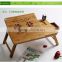 classic bamboo wood sofa side table without usb fan