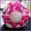 LATEST ARRIVAL handmade red flower bouquet with artificial pearl