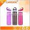 700ml flip carabiner top sport plastic drinking bottle
