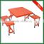 Wholesale Aluminum Outdoor Dinner Portable Camping Folding Table with 4 Chairs