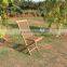 Adjustable solid teak garden chair high back folding chair