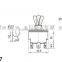 2 pole on-off machinery toggle switch wth waterproof,Three pole TPST 3-way toggle switch