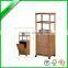 Bamboo wooden bathroom towel rack