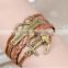 Woven fashion wrap love bracelet