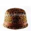 New Style Custom Wool Cap Felt Fedora Leopard Hats For Fashion With Fur Buckle