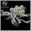 NEW design! XZ-021 Crystal Rhinestone brooches bow and pearl