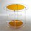 Perspex Pedestal/ clear transparent S Shape Clear Acrylic Side Tables