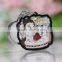 High quality picture print unusual black board transparent plastic acrylic key chains