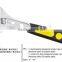 Adjustable wrench with double color rubber grip