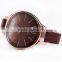 Fashion Classic Brown Leather Band Ladies Women's Quartz Watch