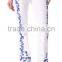 Tropical Embroidered Slim Boot Cut women Jeans pants (LOTX311)