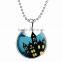 New 2016 winter Christmas gift for childern jewelry beads chian glow in the dark city photo pendant hot necklace 2016