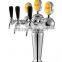 Active demand brass draft beer faucet,beer tap tower with three ways