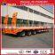 heavy vehicle 3 axle low bed truck semi trailer and used extendable low bed trailer 100 ton dimensions