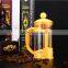 Utility stainless steel polished coffee french press stainless steel plunger coffee pot