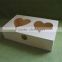 FSC carved decorative fancy wooden candy storage boxes with heart window for christmas gift